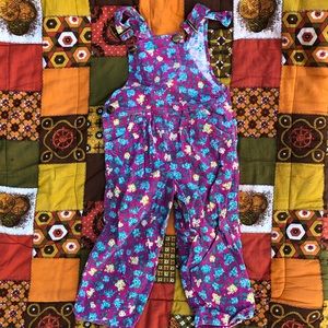 Vintage 80s 3T corduroy overalls Popsicle Oshkosh
